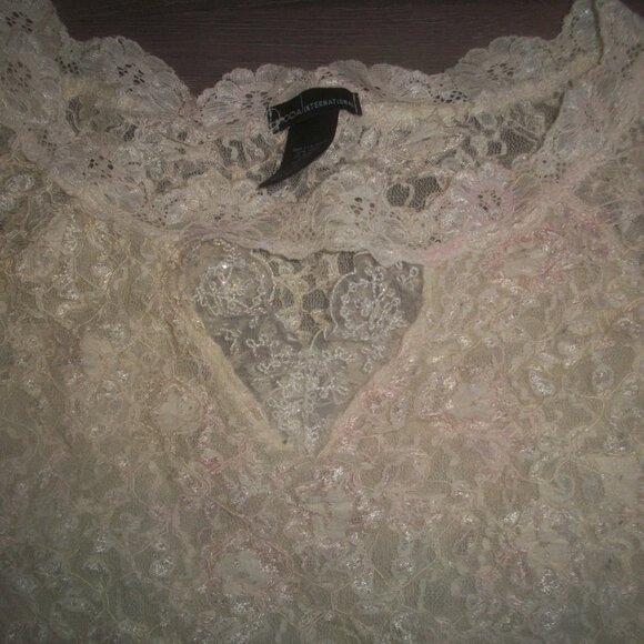 womens VICTORIA'S SECRET/Moda International lace blouse.size small - Picture 3 of 3